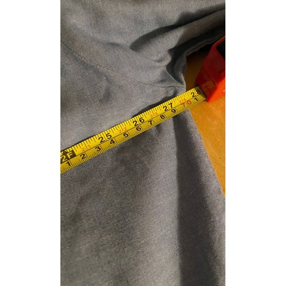 Big Mac Long Sleeve Shirt Mens 2XL Tall Blue Western Pearl Snap Workwear Casual - Picture 7 of 8